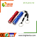 Factory Bulk Sale Aluminum Metal Material Cheap 1*AA cell Powered Best 1w Mini led Flashlight Keychain